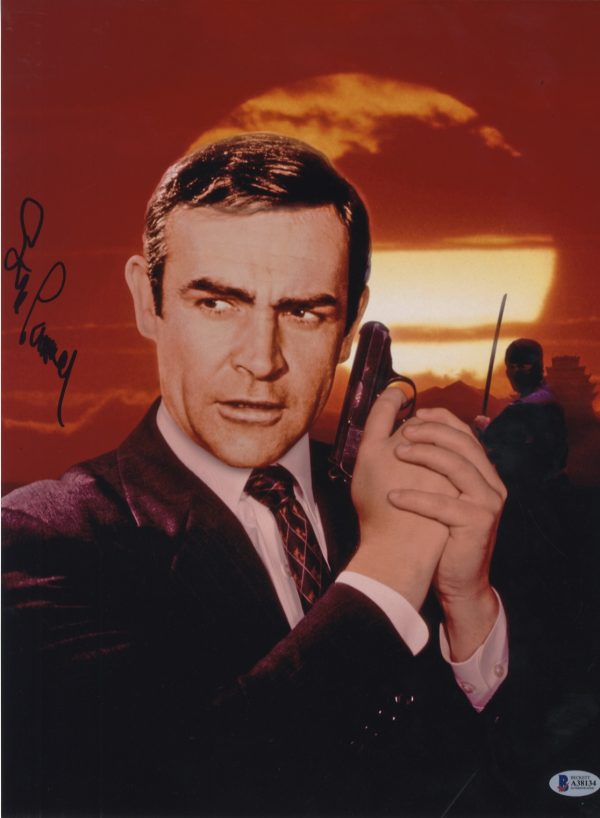 sean connery signed 007 james bond photo with beckett authentication