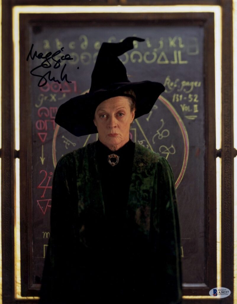 maggie smith 11x14 signed photo harry potter Minerva McGonagall