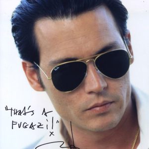 johnn depp signed 11x14 with beckett authentication donnie brasco quote