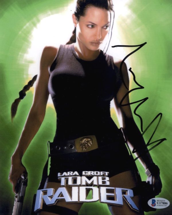 angelina jolie signed photo with beckett authentication