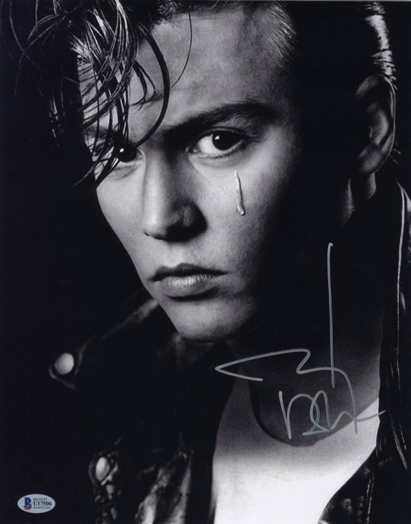 johnny depp signed photo beckett authentication