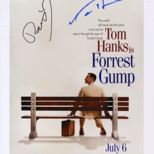 FORREST GUMP TOM HANKS ROBERT ZEMECKIS SIGNED PHOTO BECKETT AUTHENTICATED