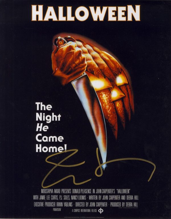 jamie lee curtis signed halloween photo with beckett authentication