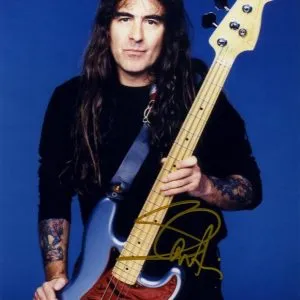 steve harris IRON MAIDEN signed 8x10 photo Shanks autpgraphs