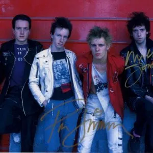 mick jones paul simonon the clash signed 11x14 photo shanks autographs