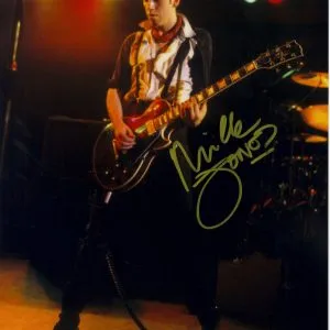 mick jones the clash signed 11x14 photo shanks autographs