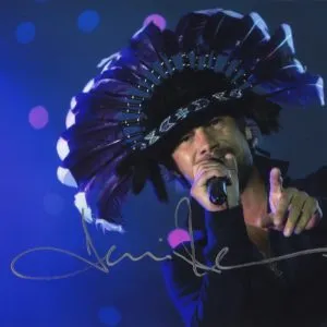 Jason Kay jamiroque signed 8x10 photograph , shanks autographs