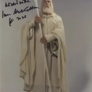ian mckellen signed gandalf LORD OF THE RINGS 8x10PHOTO shanks autpographs
