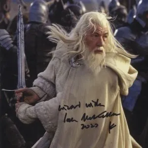 ian mckellen signed gandalf LORD OF THE RINGS 8x10PHOTO shanks autpographs