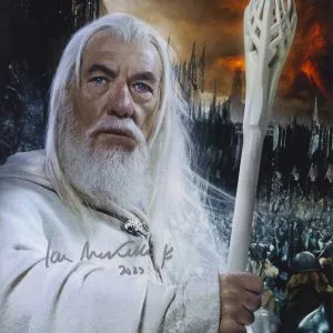 ian mckellen signed gandalf LORD OF THE RINGS 11X14 PHOTO shanks autpographs