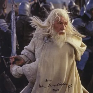 ian mckellen signed gandalf LORD OF THE RINGS 11X14 PHOTO shanks autpographs