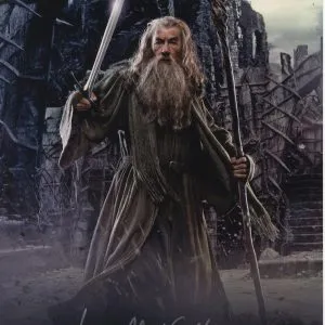 ian mckellen signed gandalf LORD OF THE RINGS 11X14 PHOTO shanks autpographs