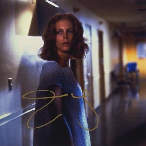 jamie lee curtis signed halloween photo with beckett authentication