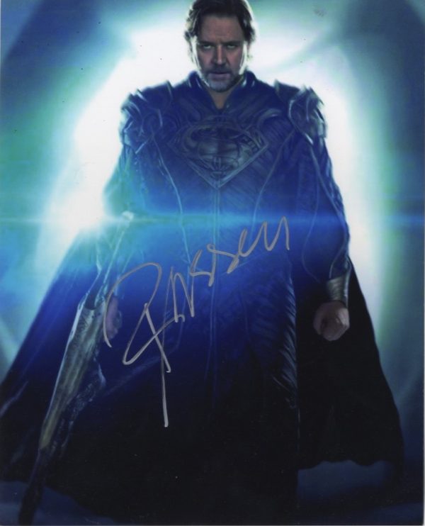 russell crowe signed Man Of Steel beckett shanks autographs
