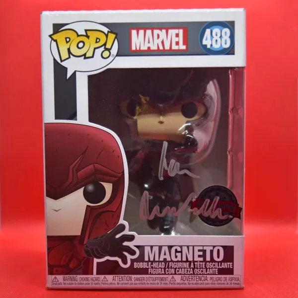 ian mckellen signed Magneto Funko Pop Figure