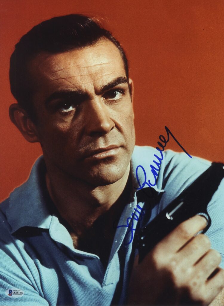 sean connery signed jsmes bond 8x10 with beckett authentication