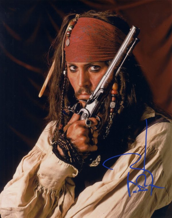 johnn depp signed 11x14 with beckett authentication fear and loathing