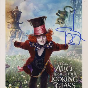 johnn depp signed 11x14 with beckett authentication mad hatter