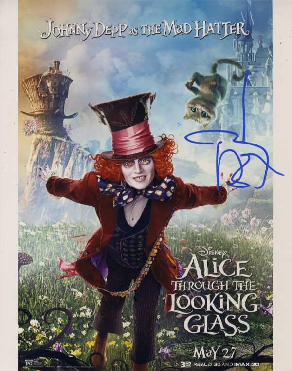 johnn depp signed 11x14 with beckett authentication mad hatter