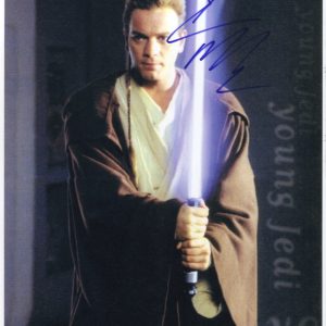 a4 ewan mcgregor signed obi wan kenobi star wars photo
