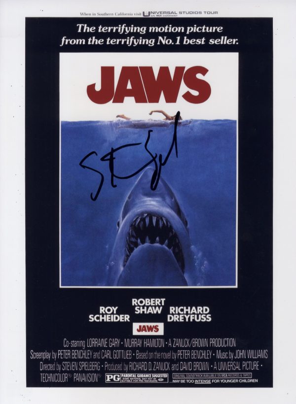 steven spielberg signed photo beckett authentication jaws