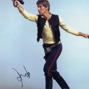 harrison ford signed 16x12 star wars han solo photo with beckett authentication