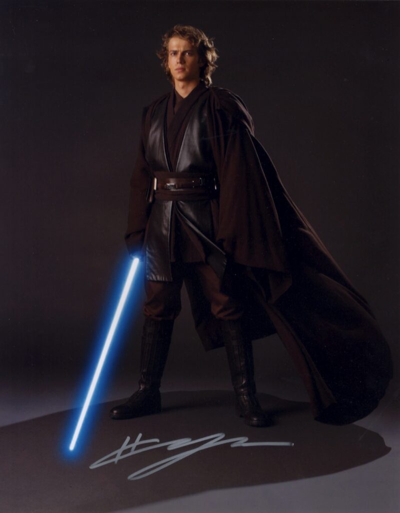 hayden christensen signed 11x14 anakin skywalker photo star wars shanks autographs