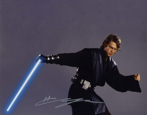 hayden christensen signed 11x14 anakin skywalker photo star wars shanks autographs