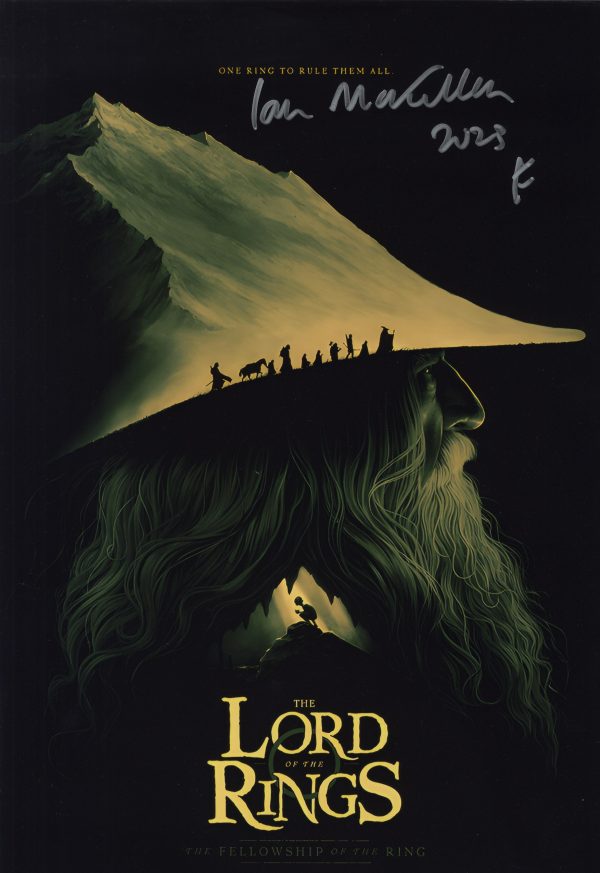 ian mckellen signed photo with beckett authentication. shanks autographs gandalf lord of the rings