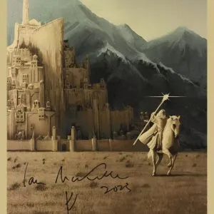 ian mckellen 12X18 ART signed photo with beckett authentication. shanks autographs gandalf lord of the rings