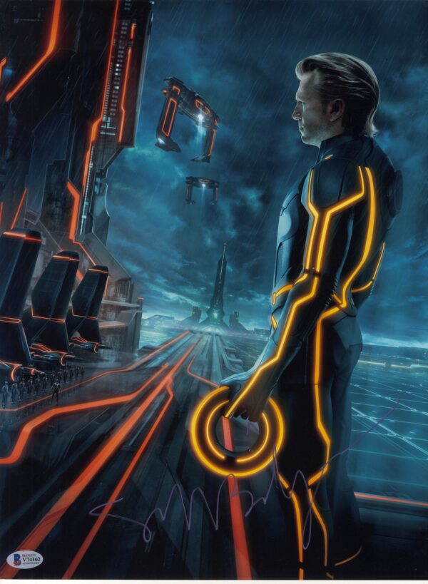 jeff bridges singed tron photo.shanks autographs