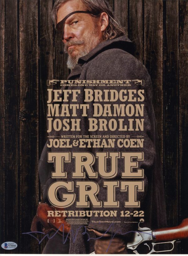 jeff bridges singed True Grit photo.shanks autographs