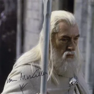 ian mckellen signed photo with beckett authentication. shanks autographs gandalf lord of the rings