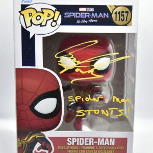 greg townley stuntman signed spider-man pop Funko