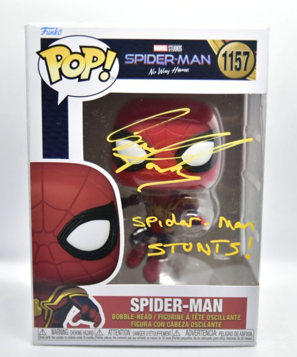 greg townley stuntman signed spider-man pop Funko