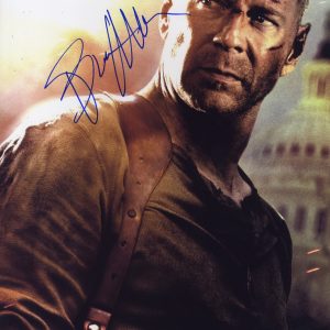 bruce willis signed photo beckett authenticated shanks autographs
