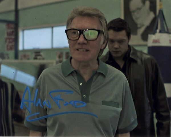 Alan Ford signed 8x10 photo.Shanks Autographs