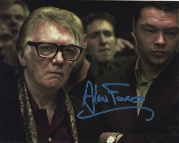 Alan Ford signed 8x10 photo.Shanks Autographs