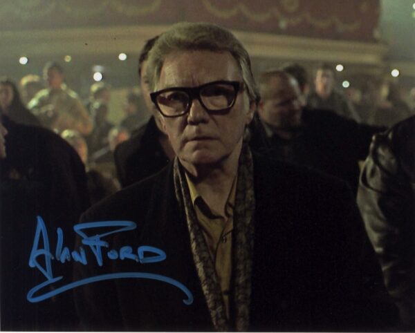 Alan Ford signed 8x10 photo.Shanks Autographs