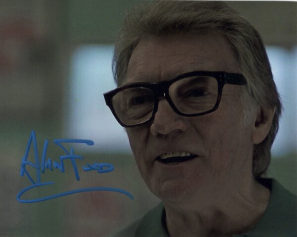 Alan Ford signed 8x10 photo.Shanks Autographs