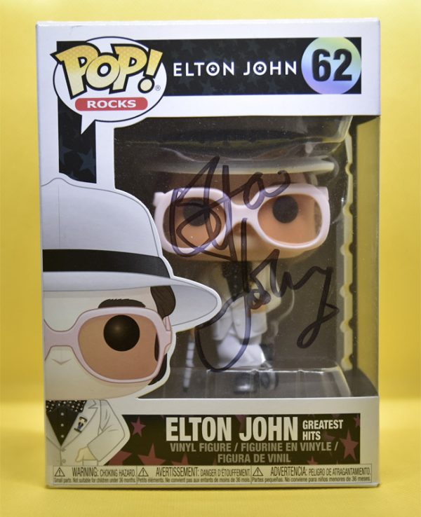 elton john signed funko pop shanks autographs rocket man