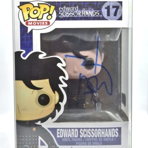 johnny depp signed pop funko edward scissorhands