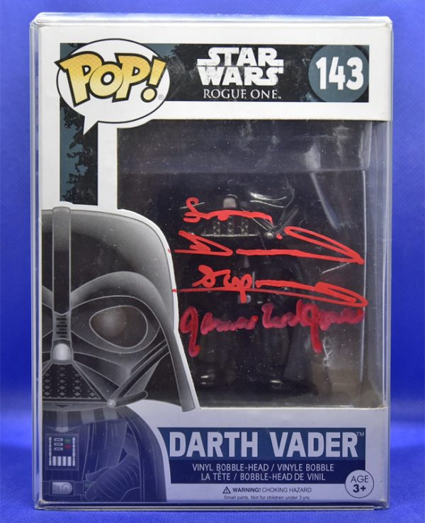 daniel naprous james earl jones signed darth vader star wars