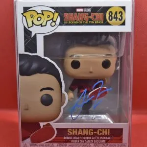 simu liu Marve signed SHang-Chi funko pop shanks autographs