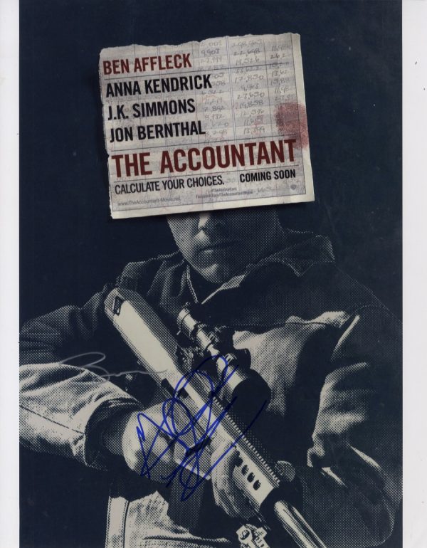 ben affleck and gavin o'connor signed the accountant photo