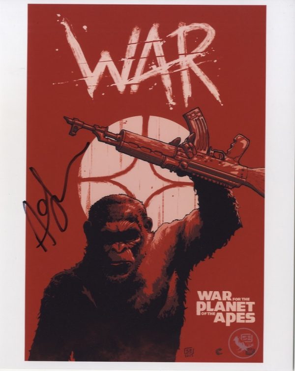 andy serkis signed Ceasar Planet of The Apes photo .shanks autographs