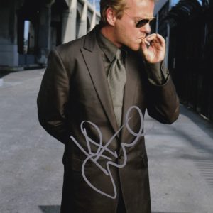 kiefer sutherland signed 24 'jack bauer' 8x10 photo. shanks autographs memorabilia