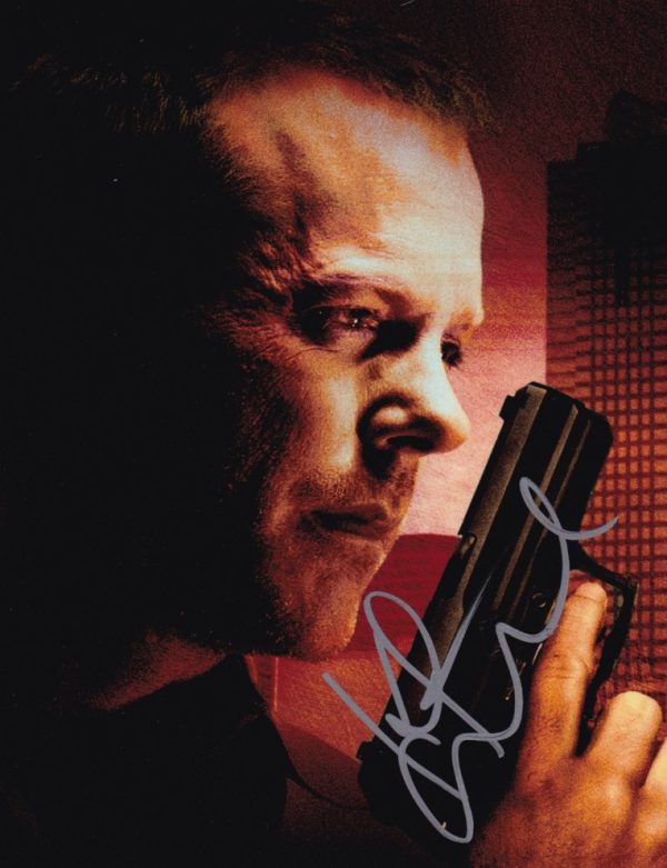 kiefer sutherland signed 24 'jack bauer' 8x10 photo. shanks autographs memorabilia