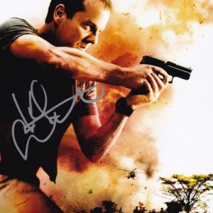 kiefer sutherland signed 24 'jack bauer' 8x10 photo. shanks autographs memorabilia