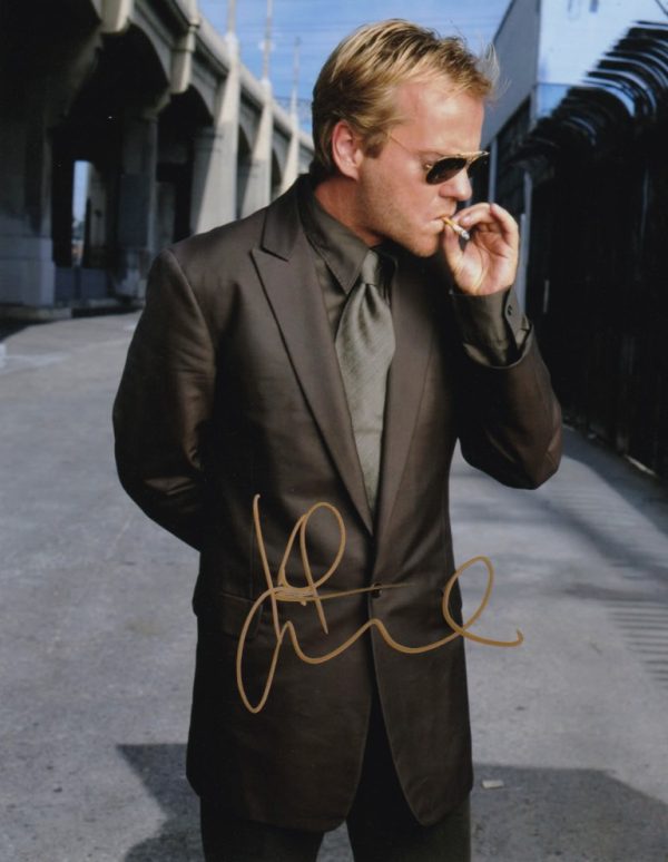 kiefer sutherland signed 24 'jack bauer' 8x10 photo. shanks autographs memorabilia